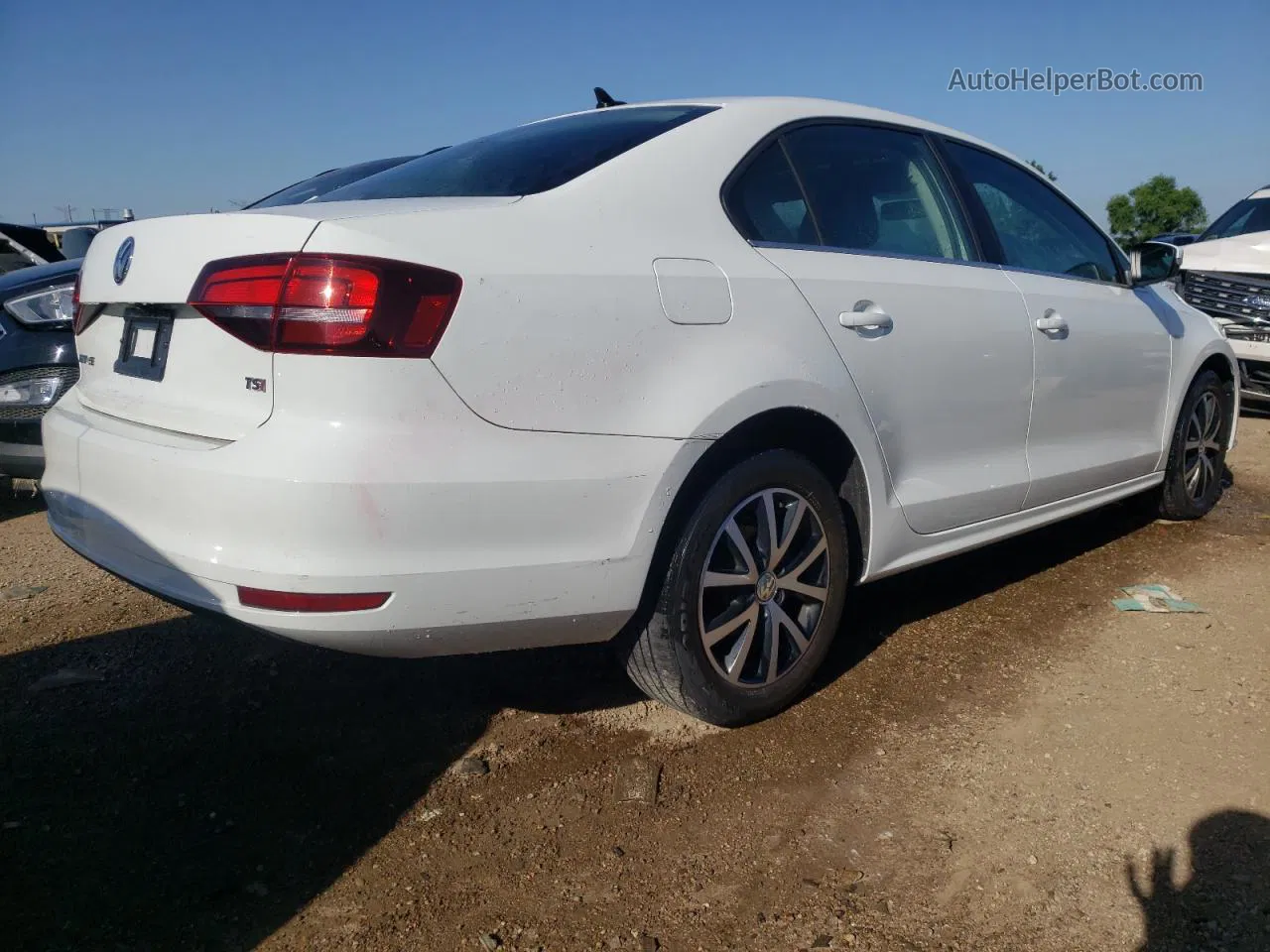 2017 Volkswagen Jetta Se White vin: 3VWDB7AJ7HM241460