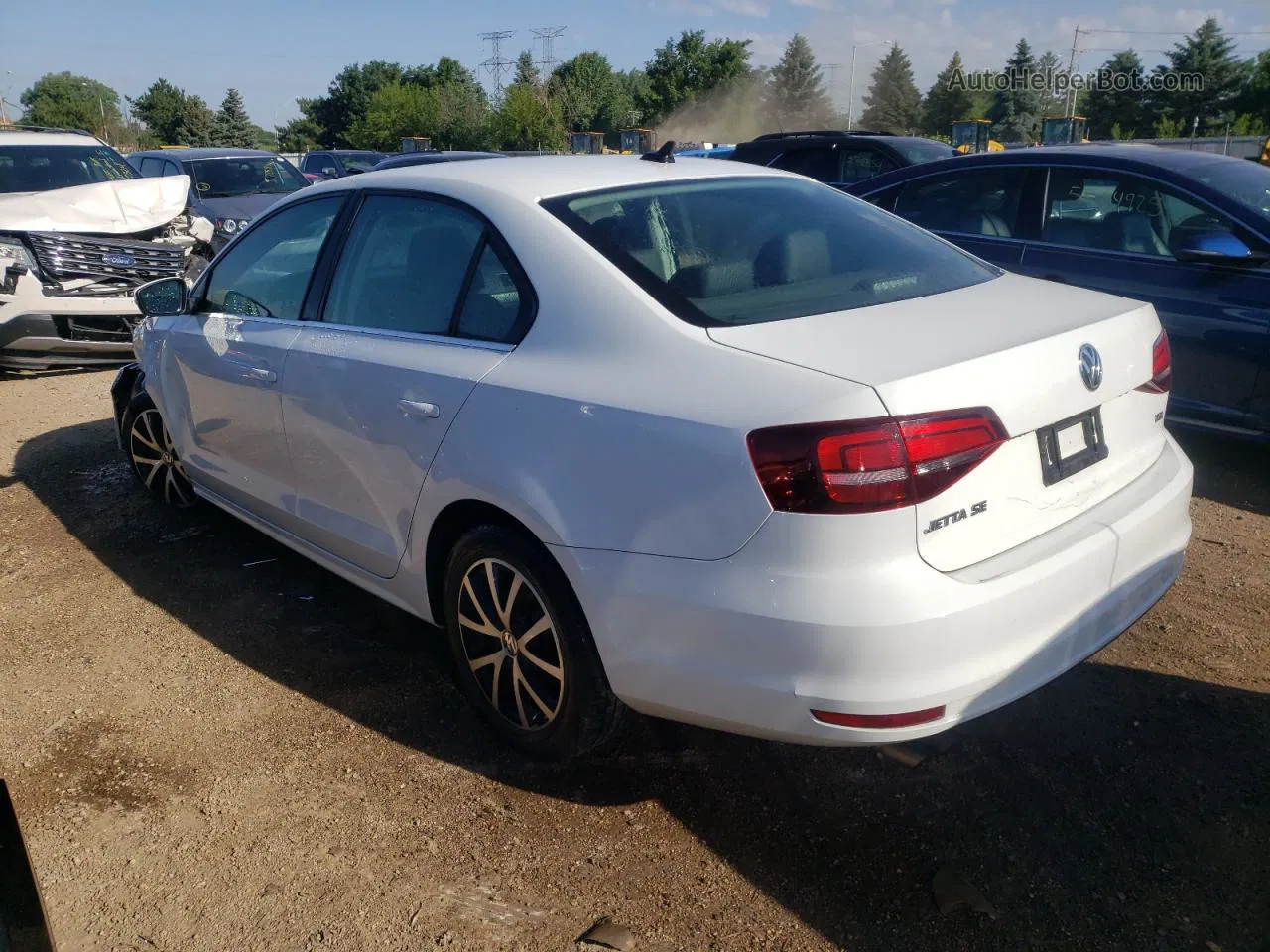 2017 Volkswagen Jetta Se White vin: 3VWDB7AJ7HM241460