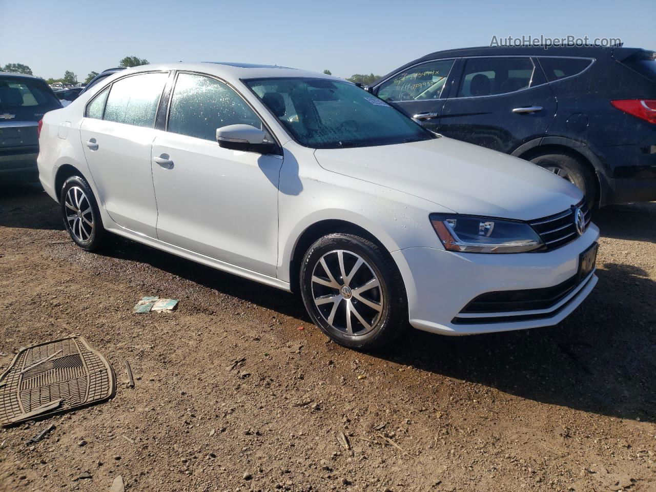 2017 Volkswagen Jetta Se White vin: 3VWDB7AJ7HM241460