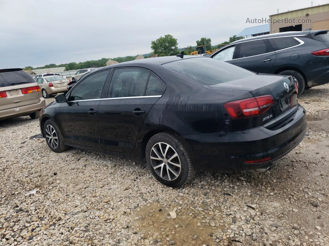 2017 Volkswagen Jetta Se Black vin: 3VWDB7AJ7HM292747