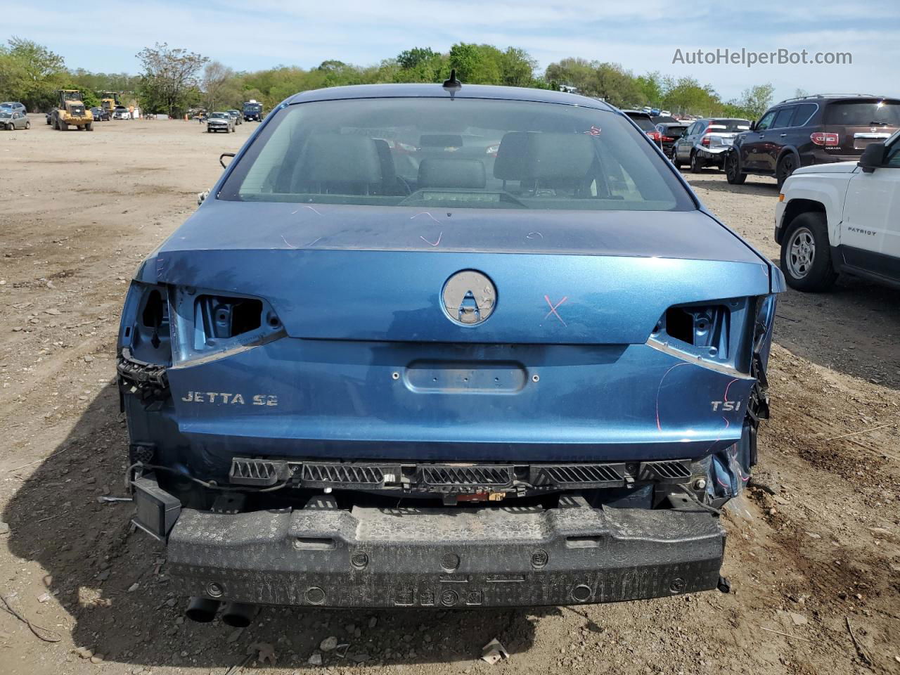 2017 Volkswagen Jetta Se Blue vin: 3VWDB7AJ7HM328498