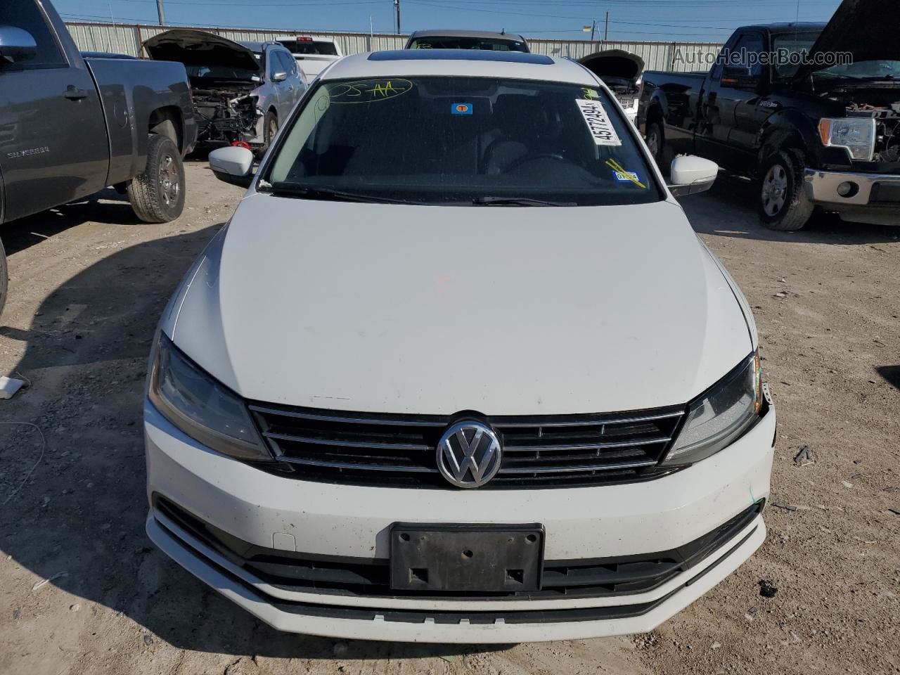 2018 Volkswagen Jetta Se White vin: 3VWDB7AJ7JM208884