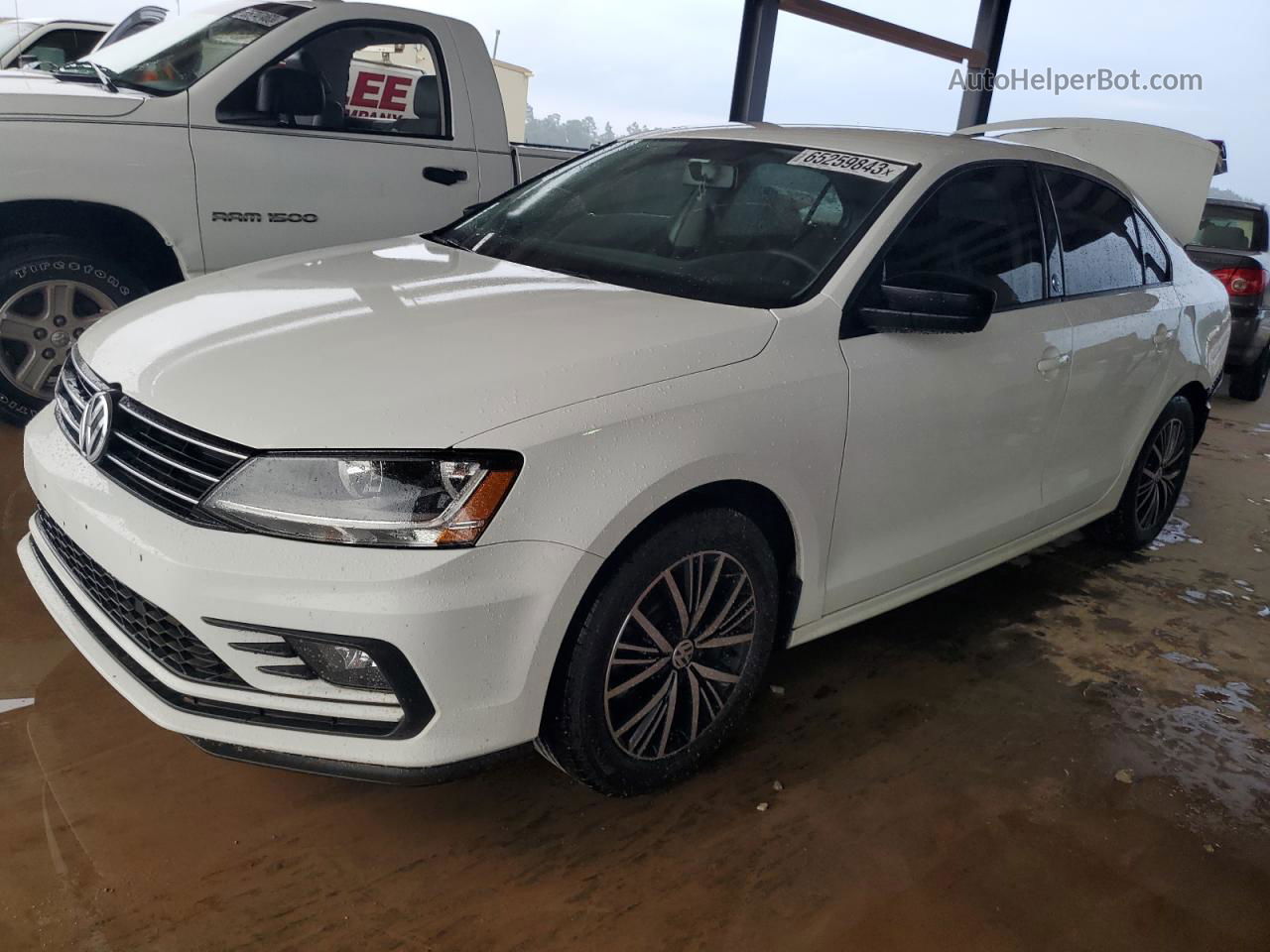 2018 Volkswagen Jetta Se White vin: 3VWDB7AJ7JM210375