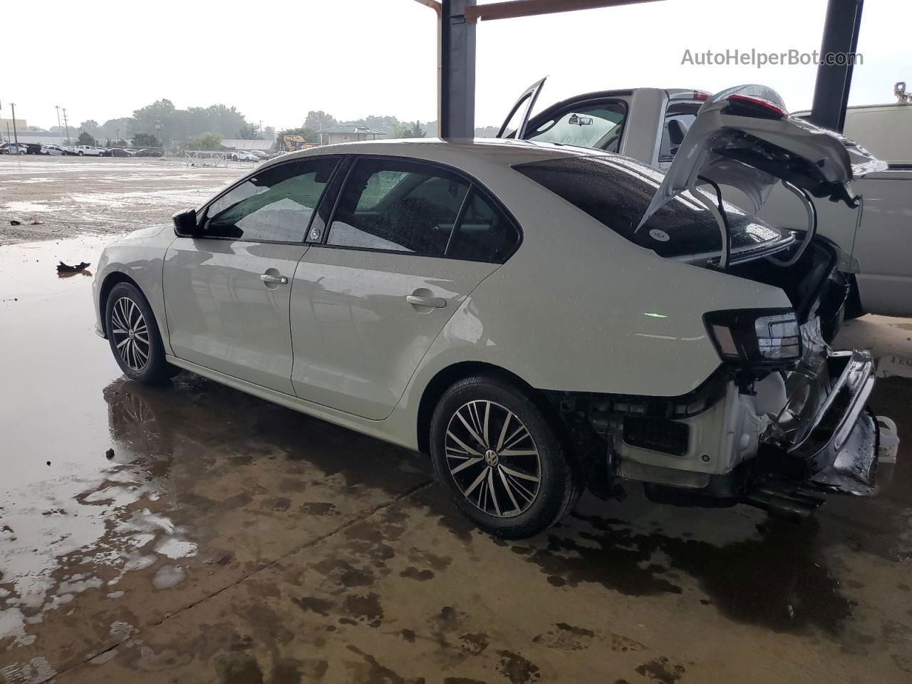 2018 Volkswagen Jetta Se White vin: 3VWDB7AJ7JM210375