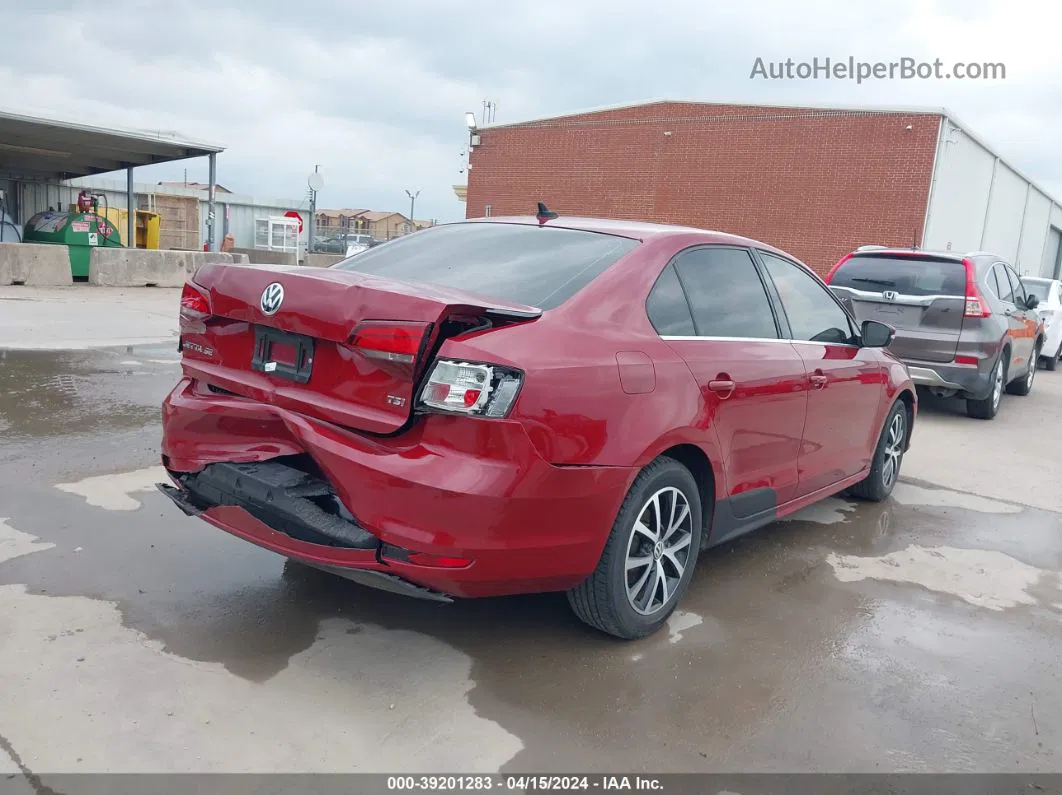 2017 Volkswagen Jetta 1.4t Se Burgundy vin: 3VWDB7AJ8HM275780