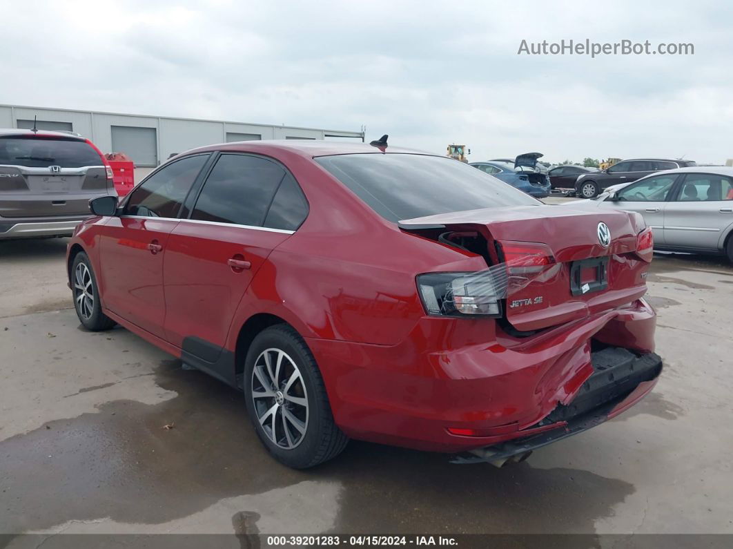 2017 Volkswagen Jetta 1.4t Se Burgundy vin: 3VWDB7AJ8HM275780