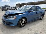 2017 Volkswagen Jetta Se Синий vin: 3VWDB7AJ8HM278999