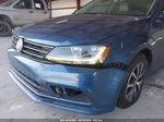 2017 Volkswagen Jetta 1.4t Se Blue vin: 3VWDB7AJ8HM280848