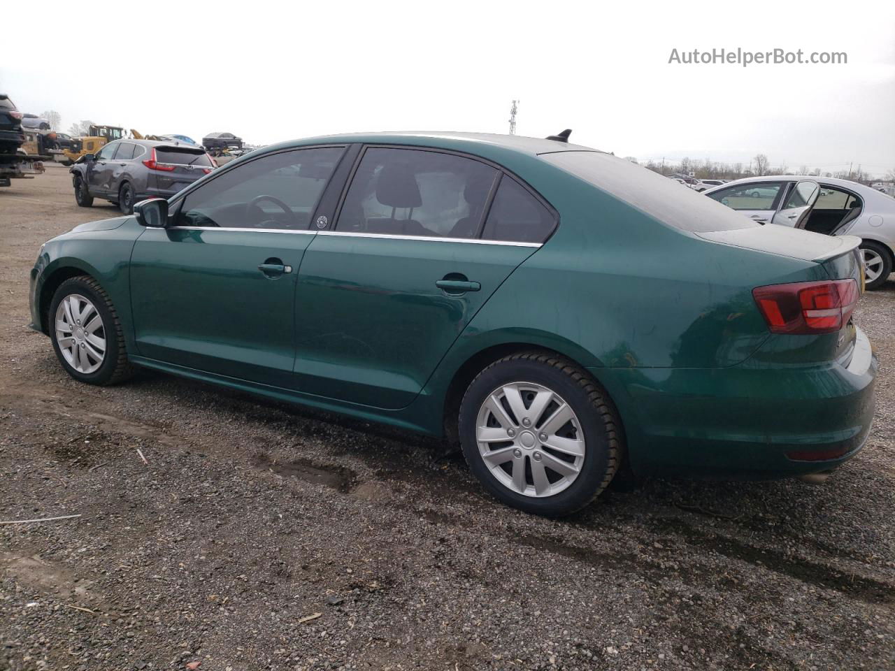 2017 Volkswagen Jetta Se Green vin: 3VWDB7AJ8HM282616