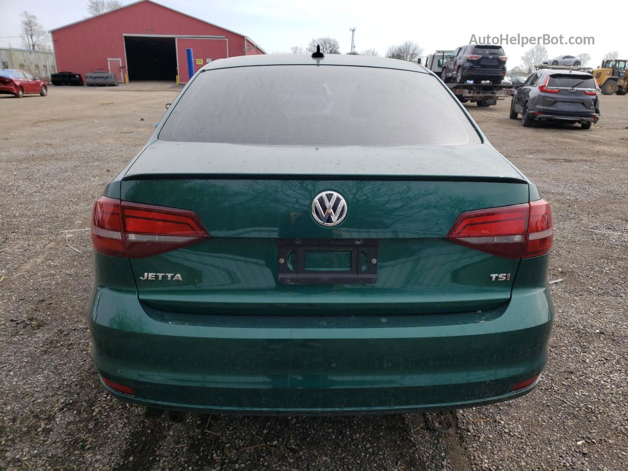 2017 Volkswagen Jetta Se Green vin: 3VWDB7AJ8HM282616