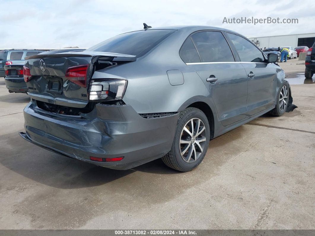 2017 Volkswagen Jetta 1.4t Se Gray vin: 3VWDB7AJ8HM297276