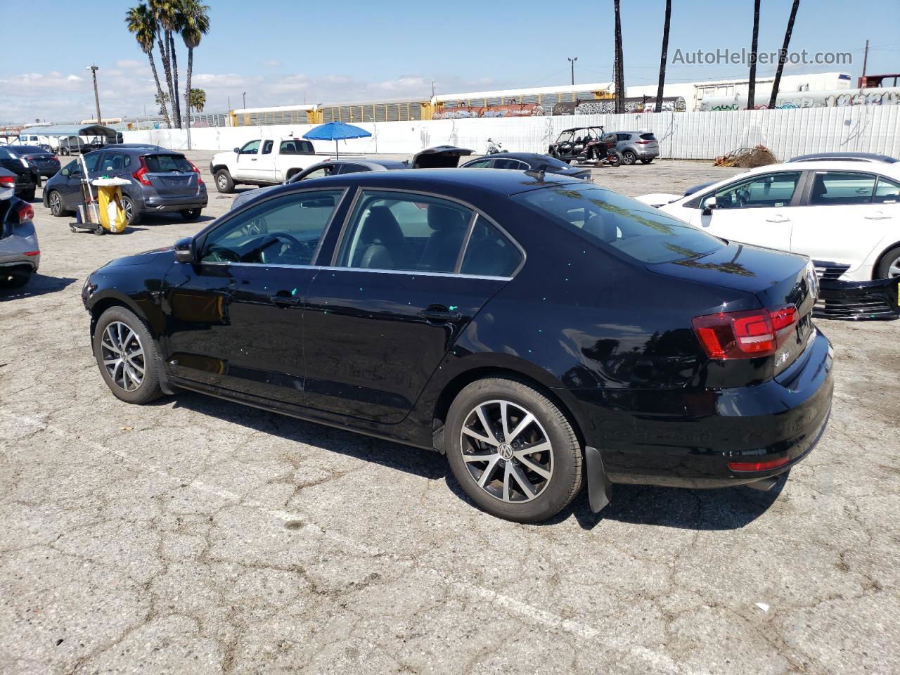 2017 Volkswagen Jetta Se Черный vin: 3VWDB7AJ8HM300998