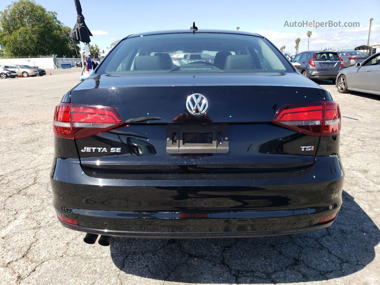 2017 Volkswagen Jetta Se Черный vin: 3VWDB7AJ8HM300998