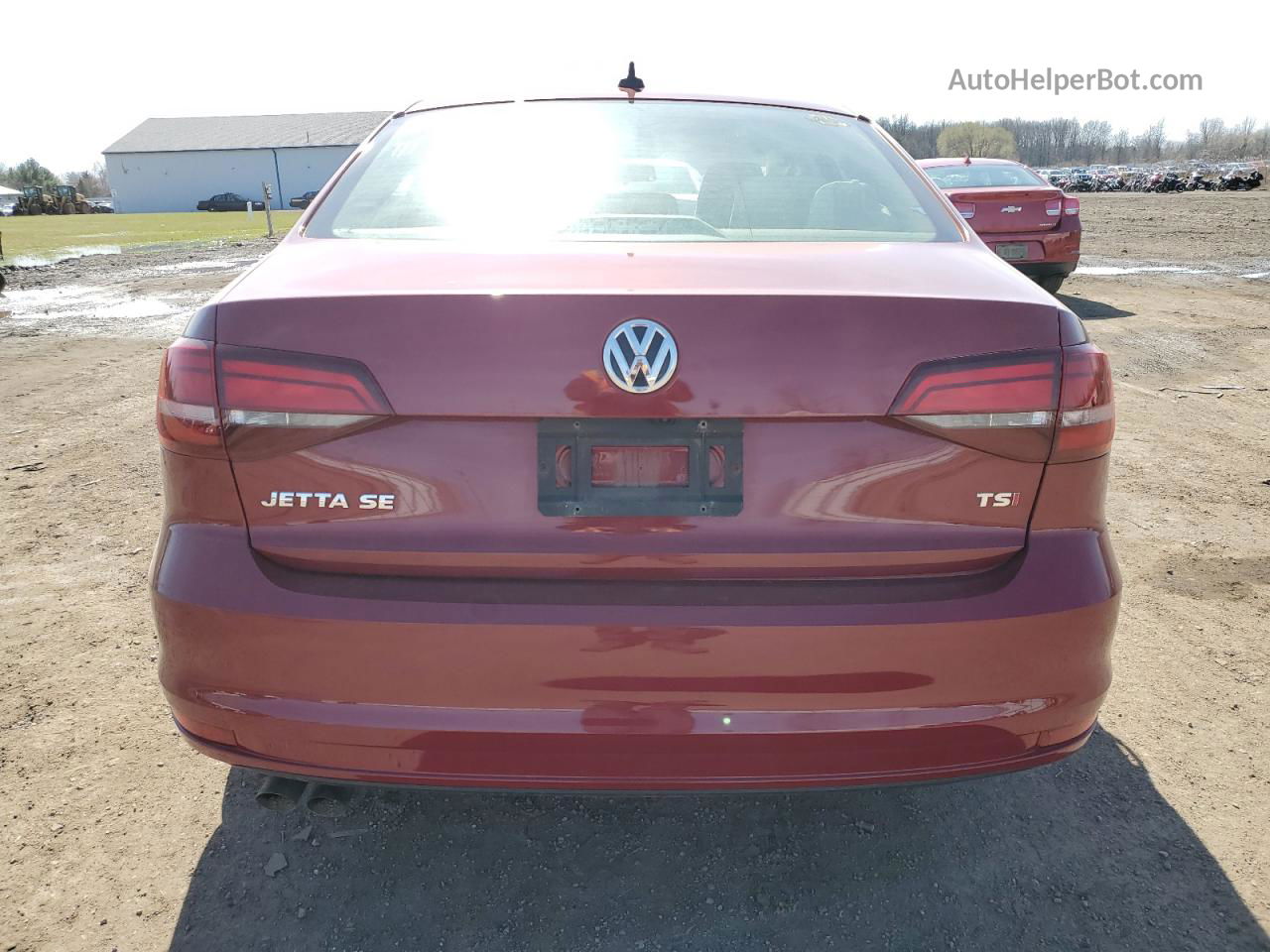 2017 Volkswagen Jetta Se Красный vin: 3VWDB7AJ8HM380559