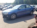 2017 Volkswagen Jetta Se Blue vin: 3VWDB7AJ8HM387561