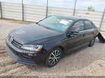 2018 Volkswagen Jetta 1.4t Se/1.4t Wolfsburg Edition Black vin: 3VWDB7AJ8JM251694