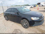 2018 Volkswagen Jetta 1.4t Se/1.4t Wolfsburg Edition Black vin: 3VWDB7AJ8JM251694