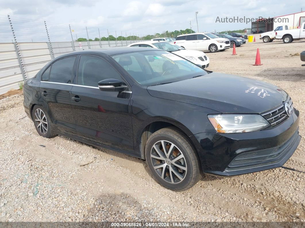 2018 Volkswagen Jetta 1.4t Se/1.4t Wolfsburg Edition Black vin: 3VWDB7AJ8JM251694