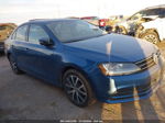 2017 Volkswagen Jetta 1.4t Se Blue vin: 3VWDB7AJ9HM257692