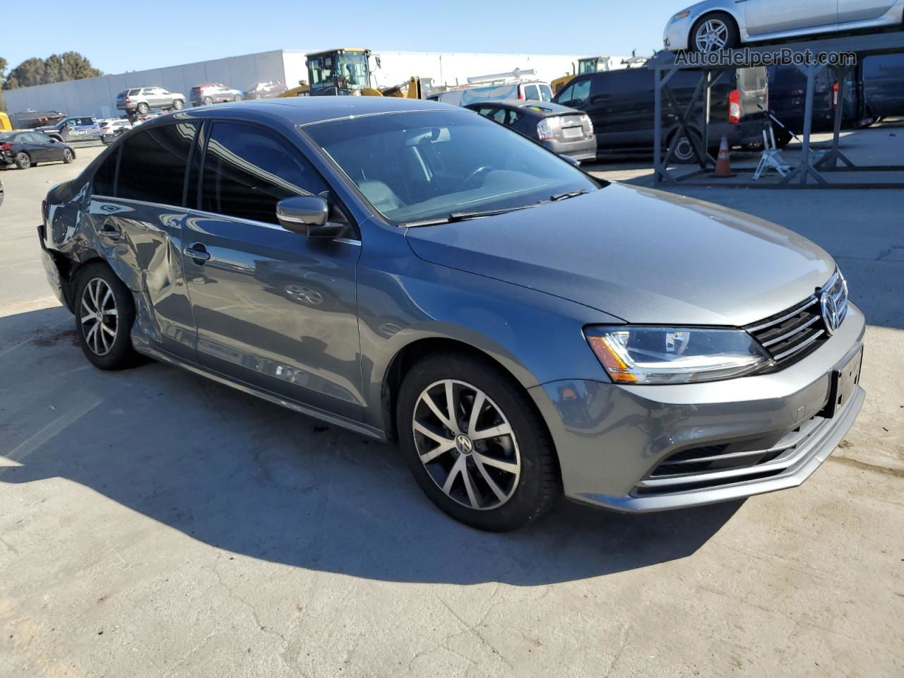 2017 Volkswagen Jetta Se Gray vin: 3VWDB7AJ9HM263119