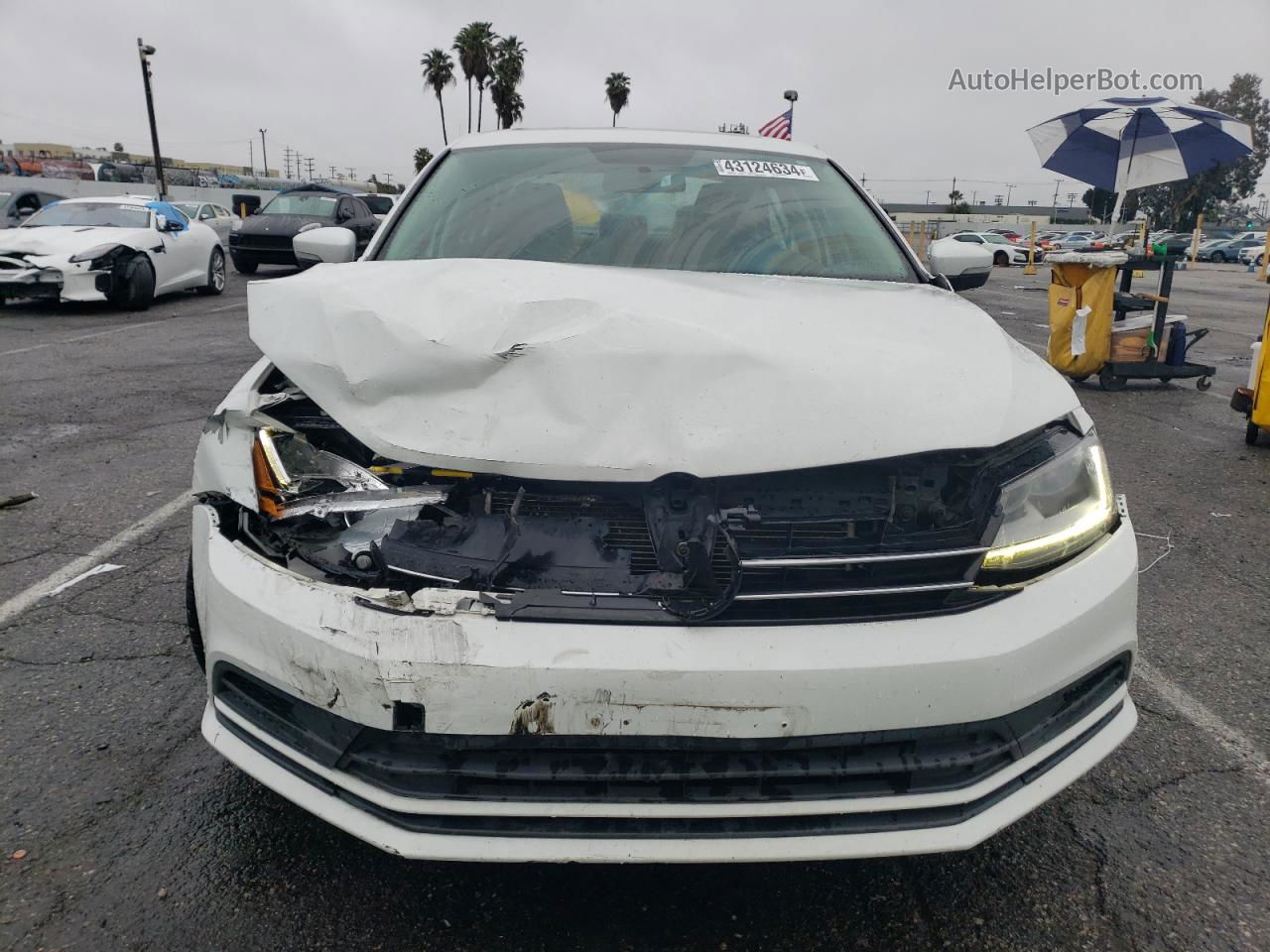 2017 Volkswagen Jetta Se White vin: 3VWDB7AJ9HM266831