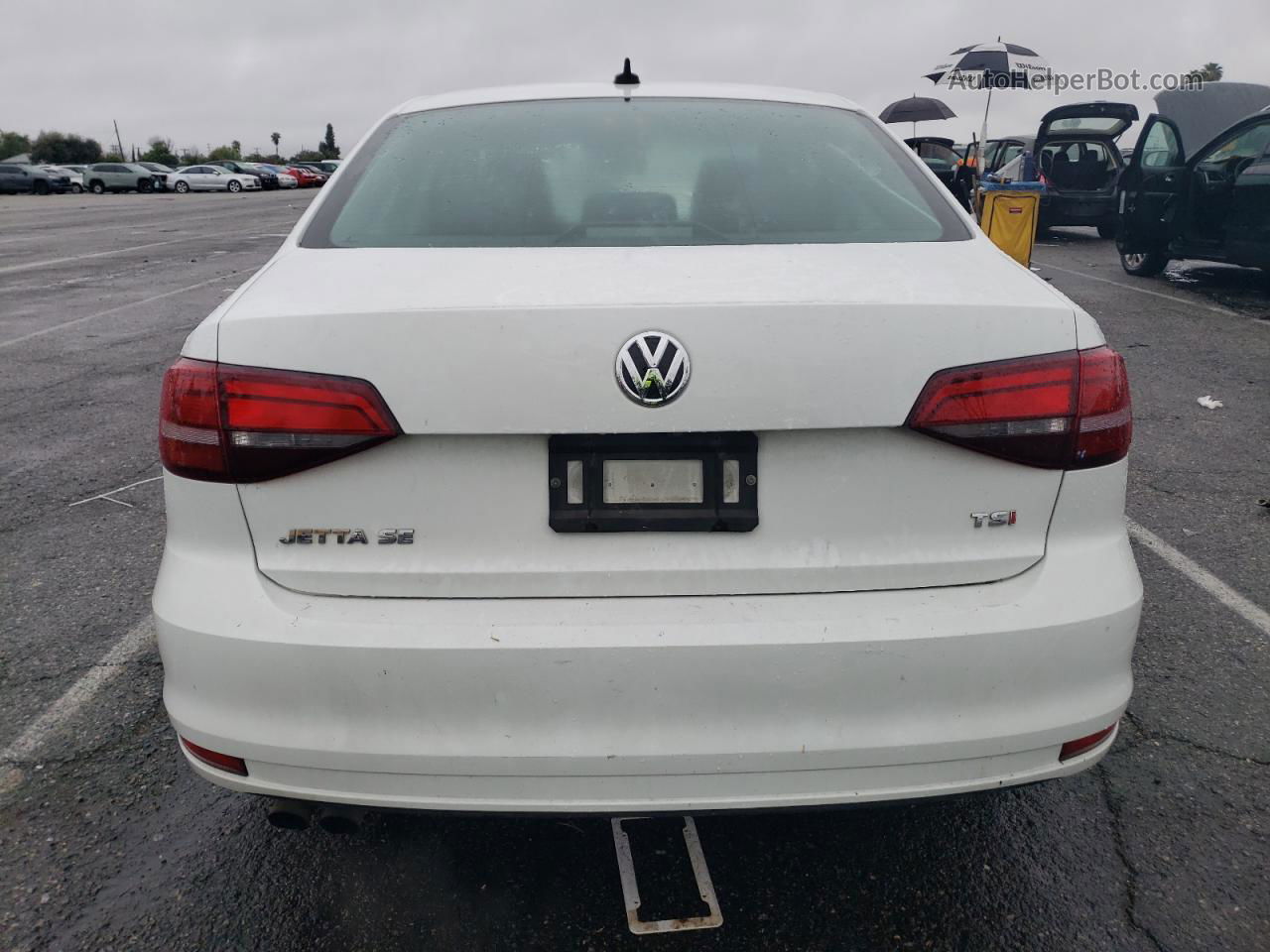 2017 Volkswagen Jetta Se Белый vin: 3VWDB7AJ9HM266831