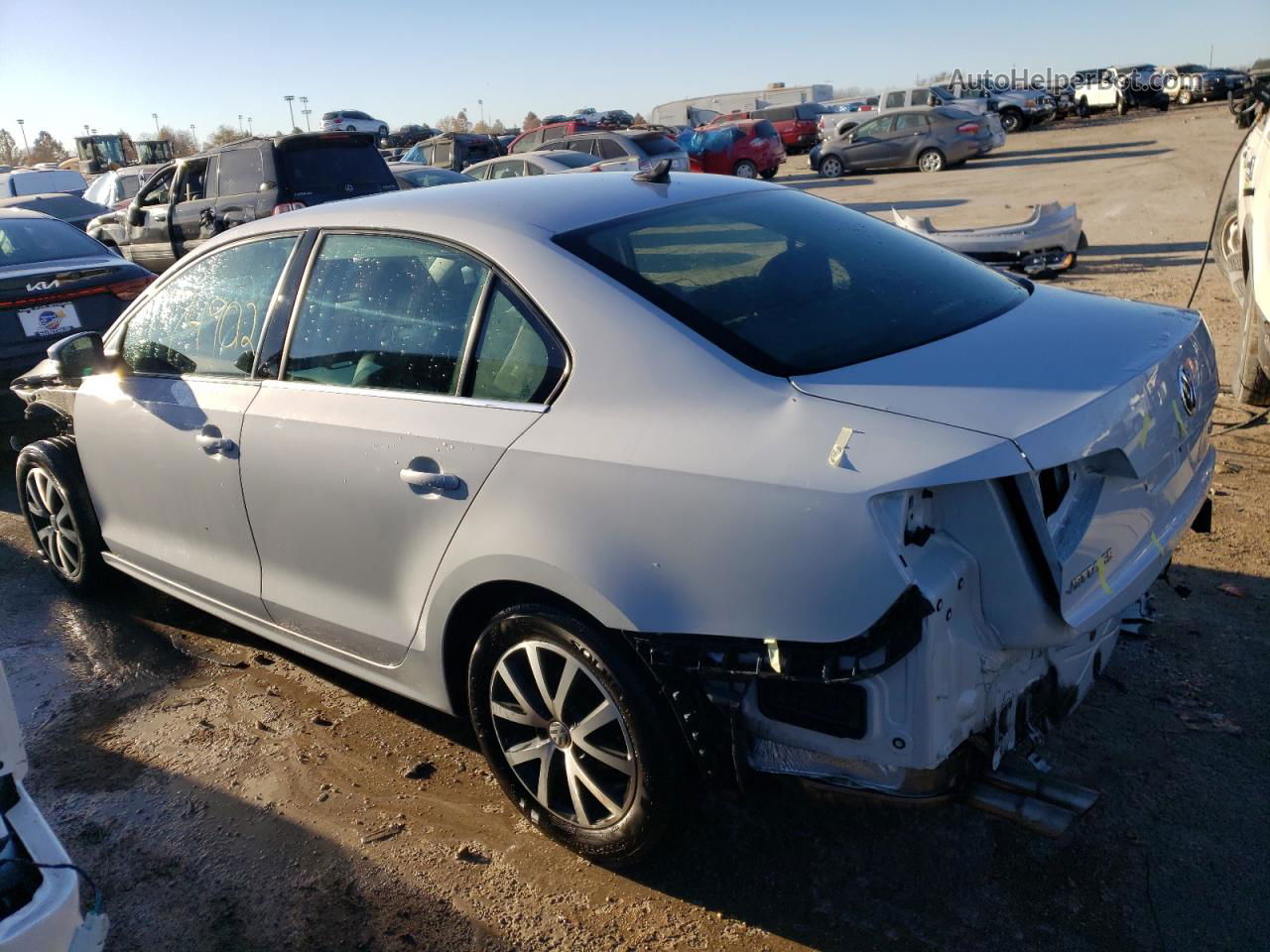 2017 Volkswagen Jetta Se Silver vin: 3VWDB7AJ9HM311976