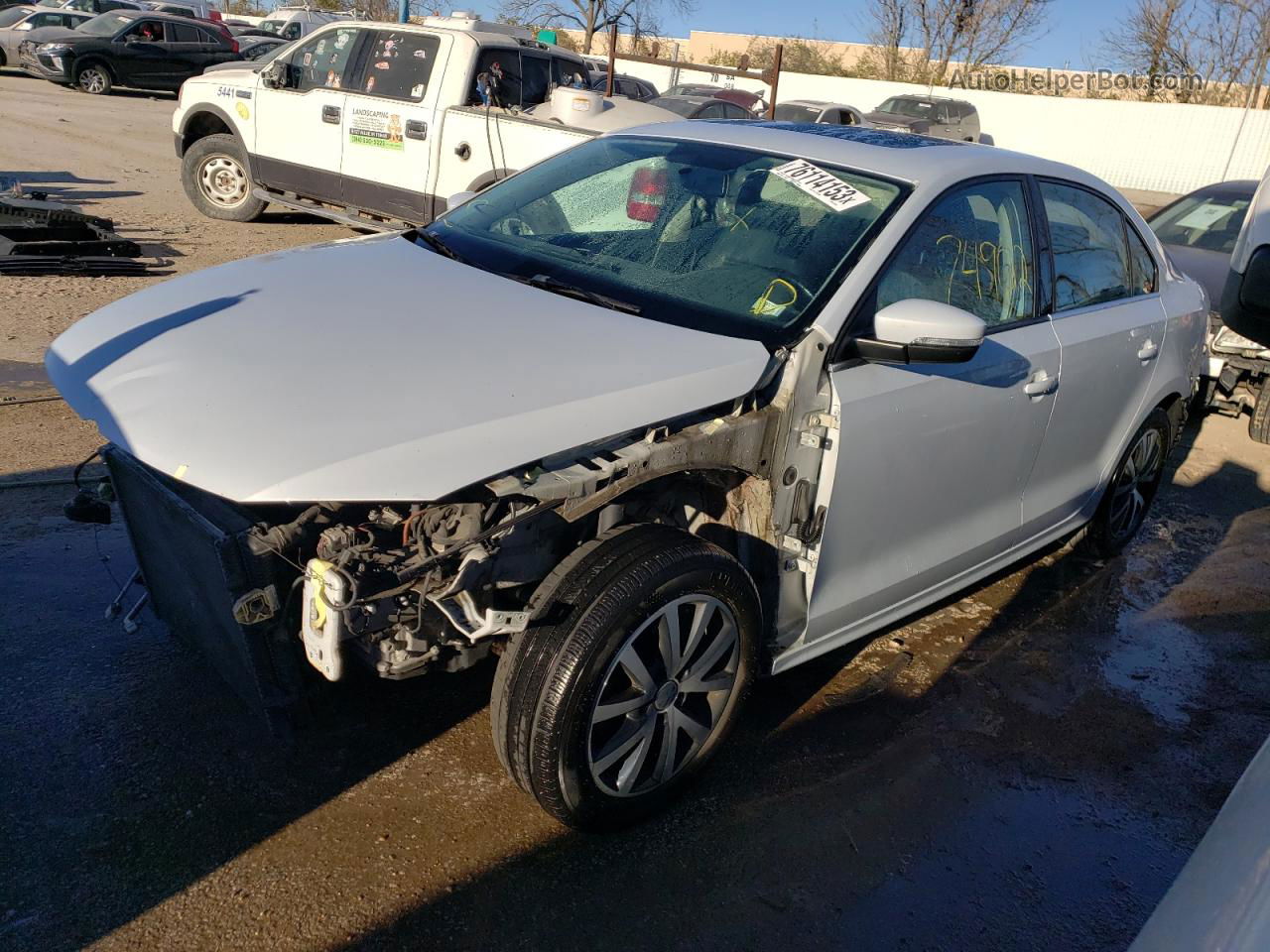 2017 Volkswagen Jetta Se Silver vin: 3VWDB7AJ9HM311976