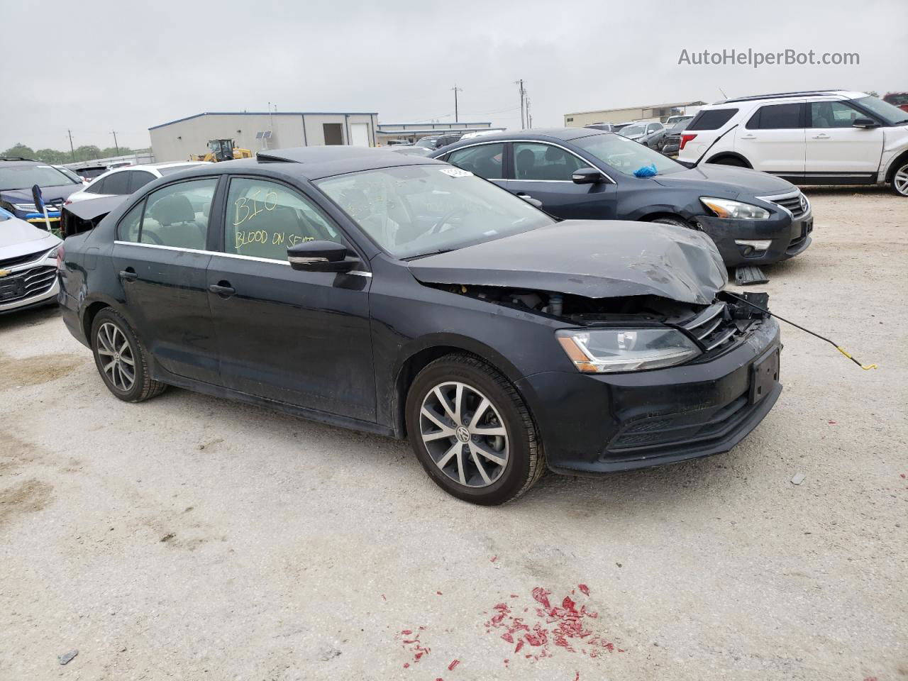 2017 Volkswagen Jetta Se Черный vin: 3VWDB7AJ9HM349725