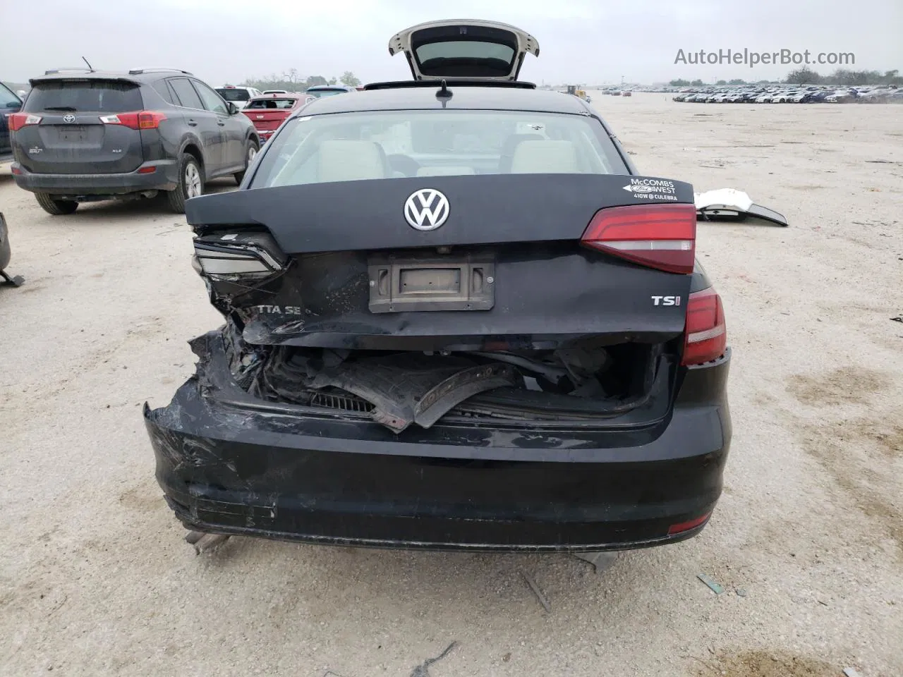 2017 Volkswagen Jetta Se Черный vin: 3VWDB7AJ9HM349725