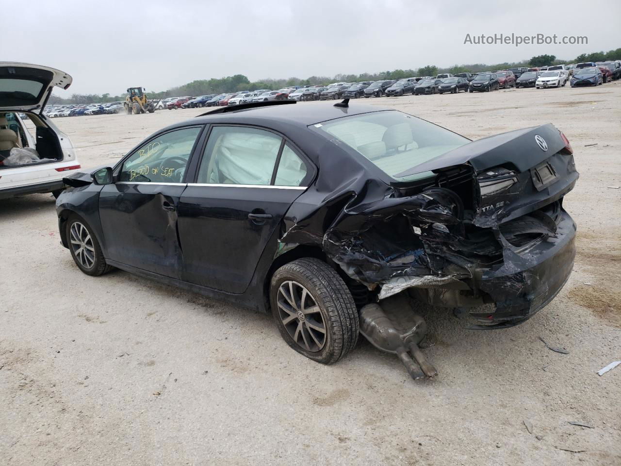 2017 Volkswagen Jetta Se Black vin: 3VWDB7AJ9HM349725