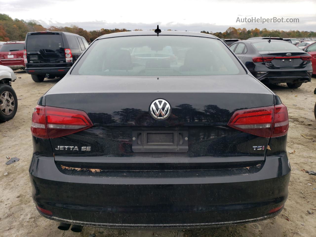 2017 Volkswagen Jetta Se Black vin: 3VWDB7AJ9HM362345