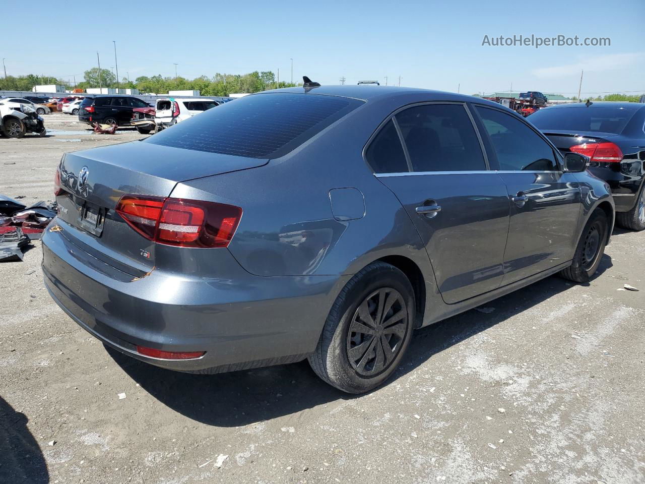 2017 Volkswagen Jetta Se Gray vin: 3VWDB7AJ9HM366900