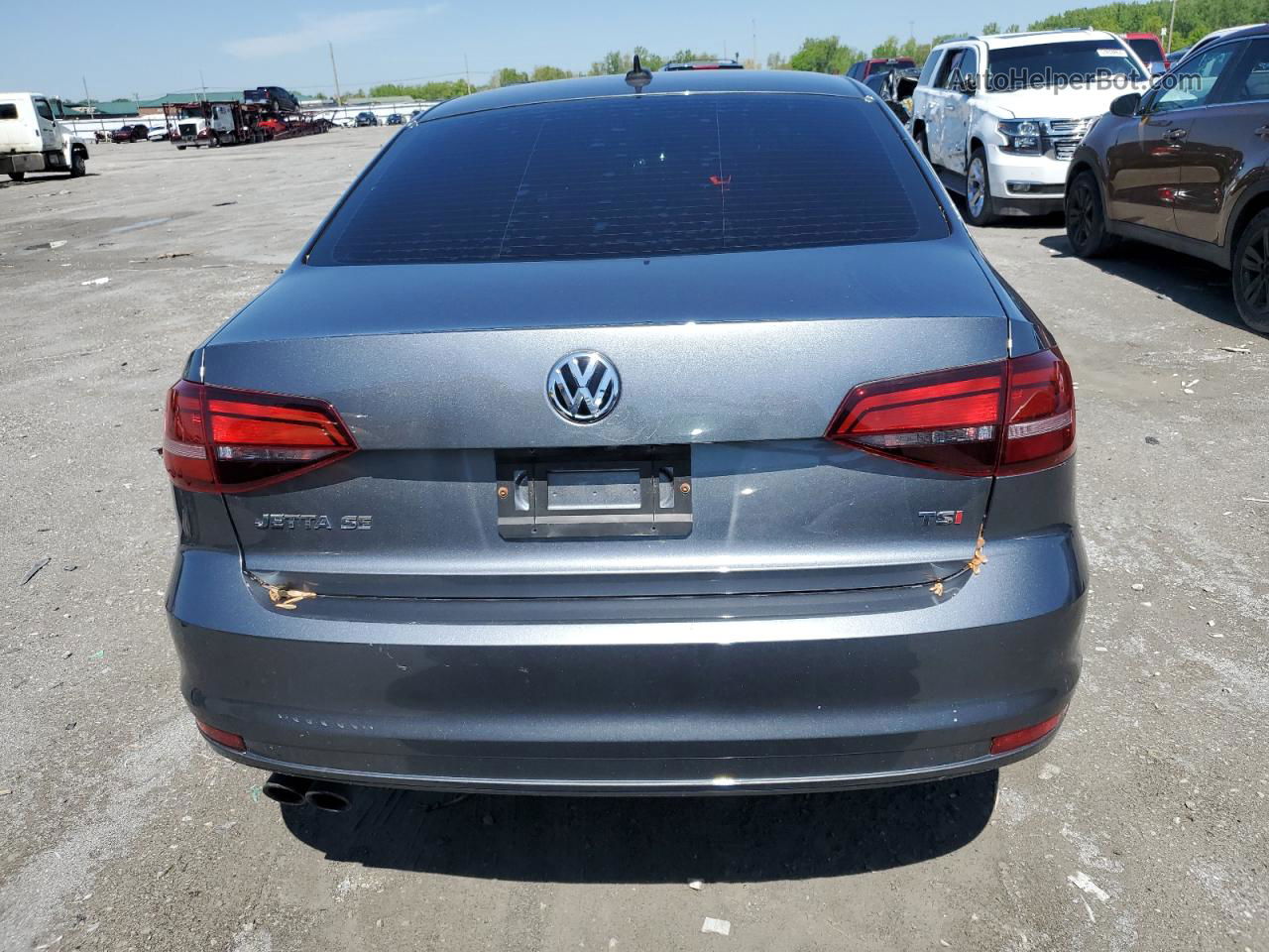 2017 Volkswagen Jetta Se Gray vin: 3VWDB7AJ9HM366900