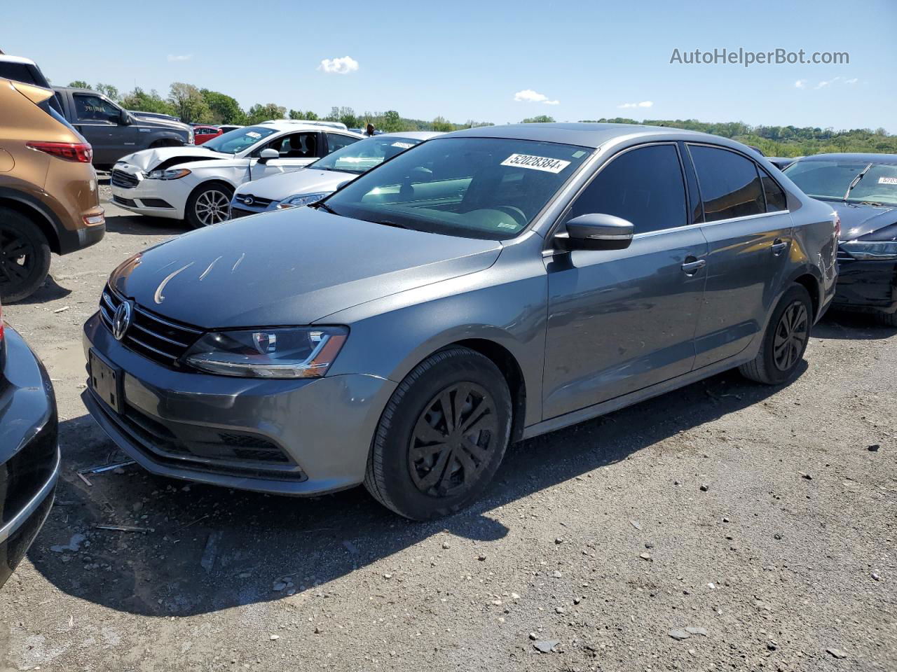 2017 Volkswagen Jetta Se Gray vin: 3VWDB7AJ9HM366900