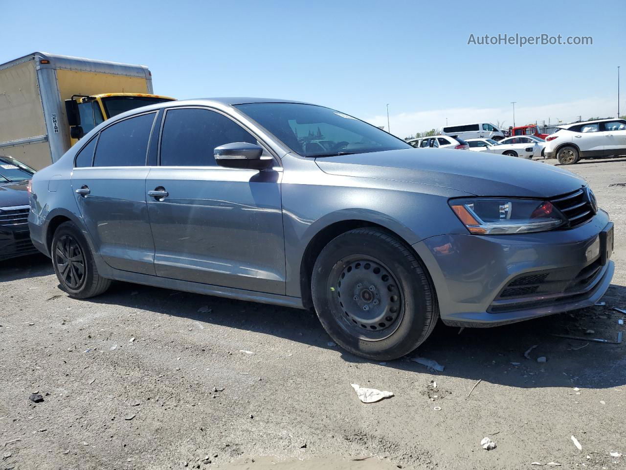 2017 Volkswagen Jetta Se Gray vin: 3VWDB7AJ9HM366900