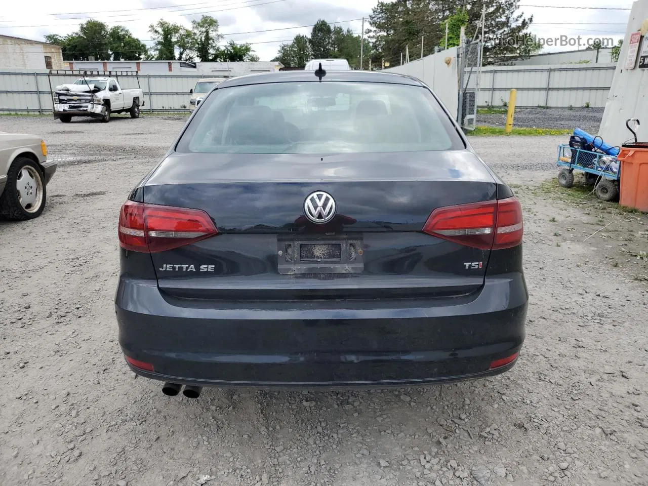 2018 Volkswagen Jetta Se Black vin: 3VWDB7AJ9JM237268