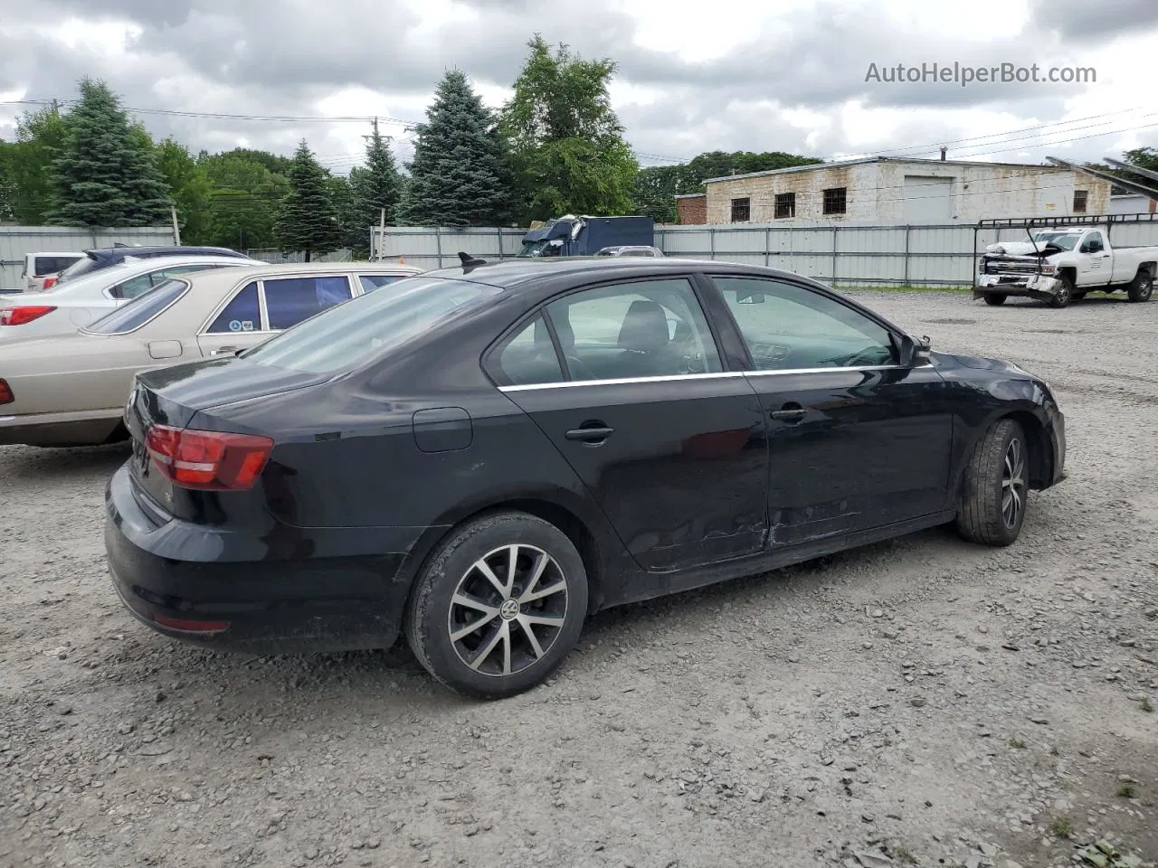 2018 Volkswagen Jetta Se Черный vin: 3VWDB7AJ9JM237268