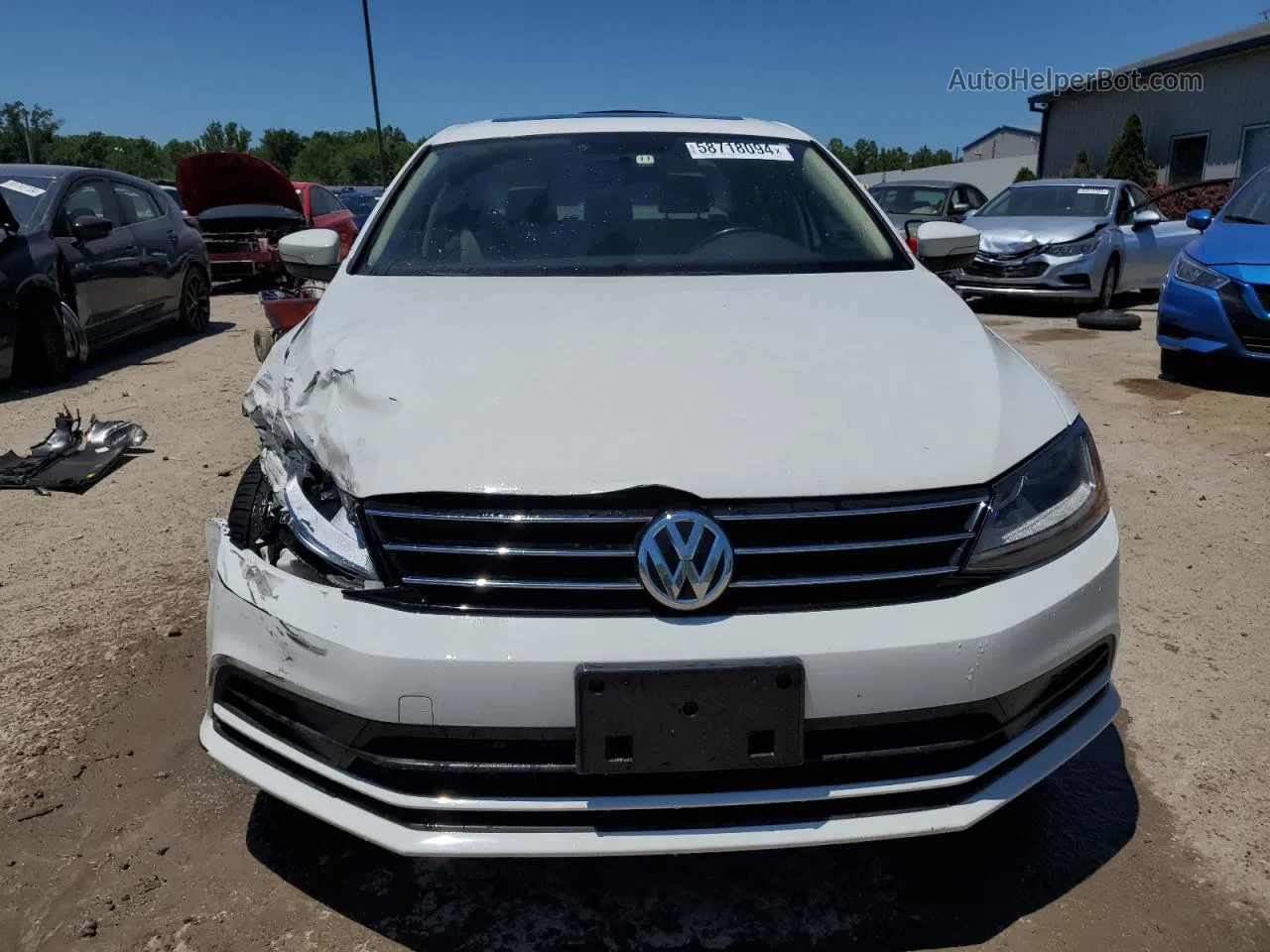 2017 Volkswagen Jetta Se White vin: 3VWDB7AJXHM212020