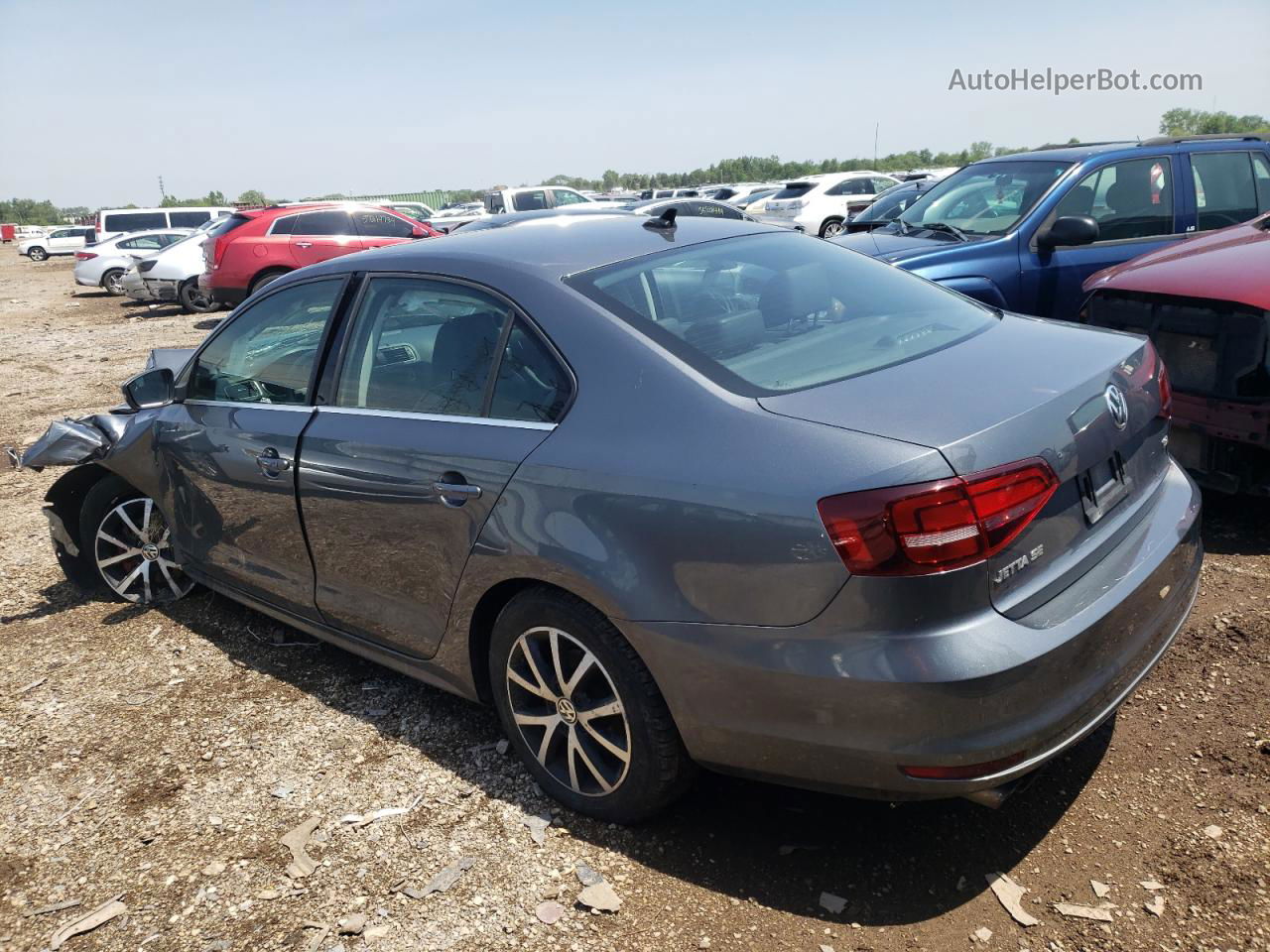 2017 Volkswagen Jetta Se Gray vin: 3VWDB7AJXHM323618