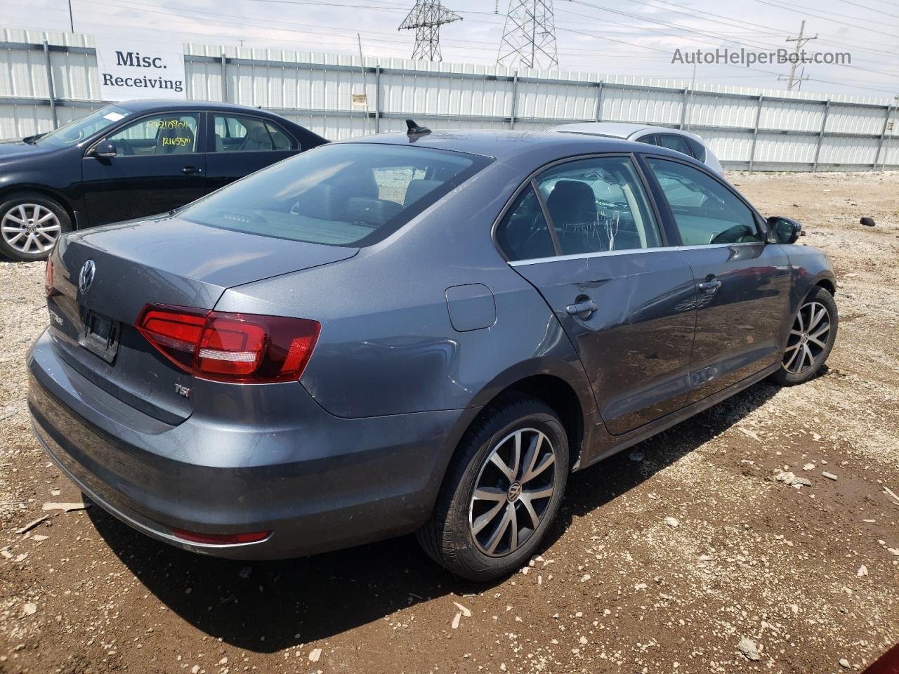 2017 Volkswagen Jetta Se Gray vin: 3VWDB7AJXHM323618