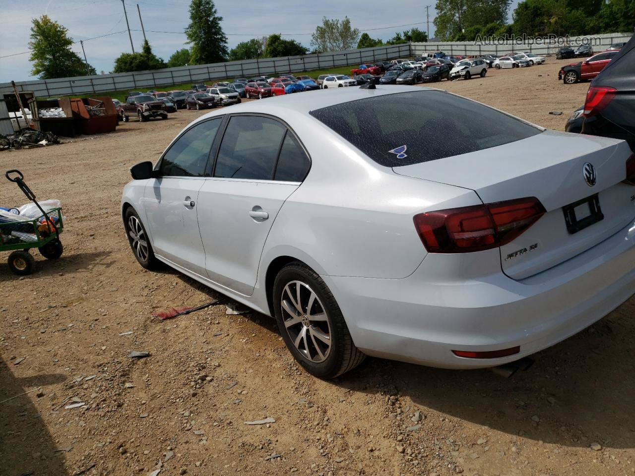 2017 Volkswagen Jetta Se White vin: 3VWDB7AJXHM393748