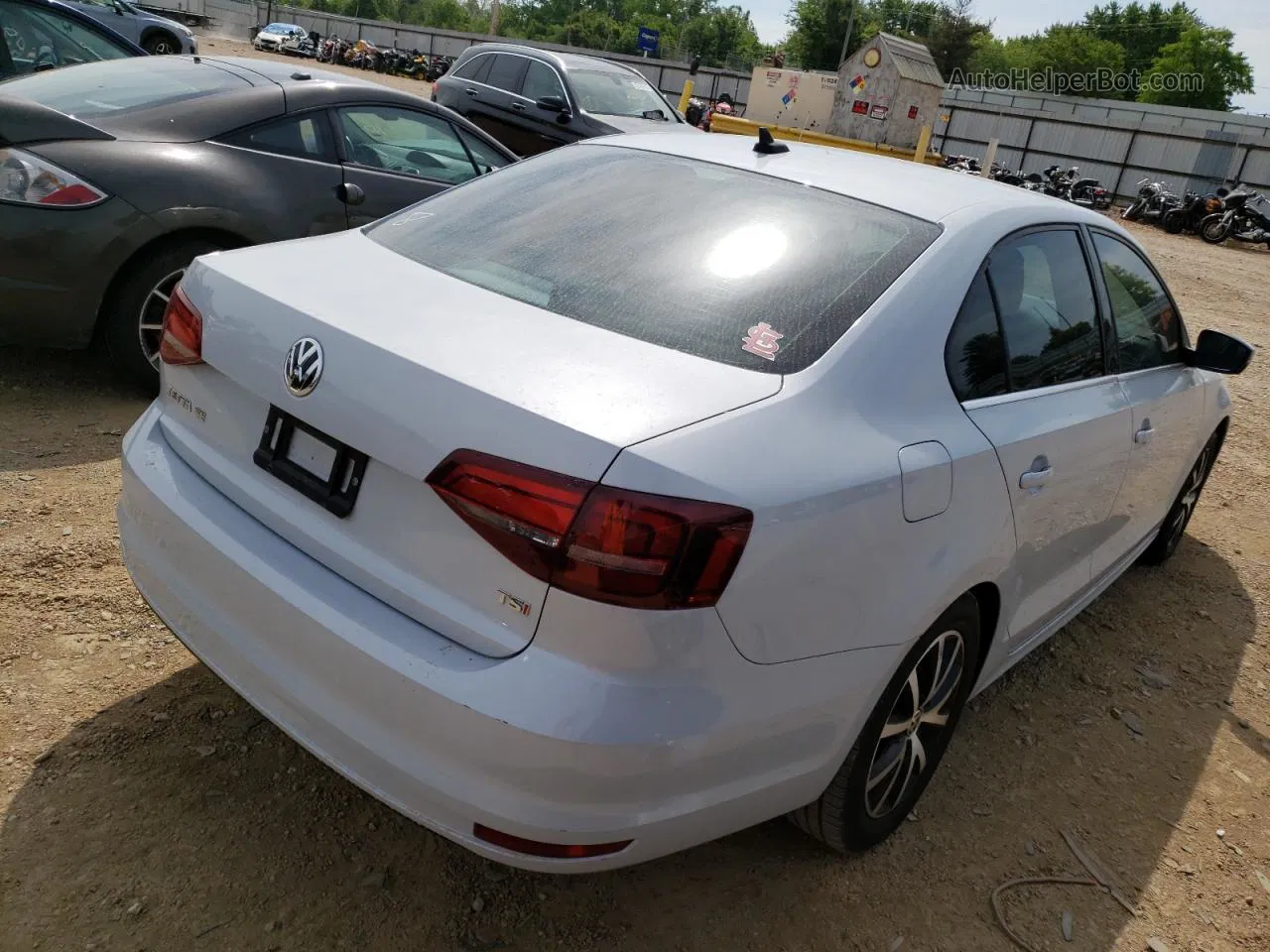 2017 Volkswagen Jetta Se White vin: 3VWDB7AJXHM393748