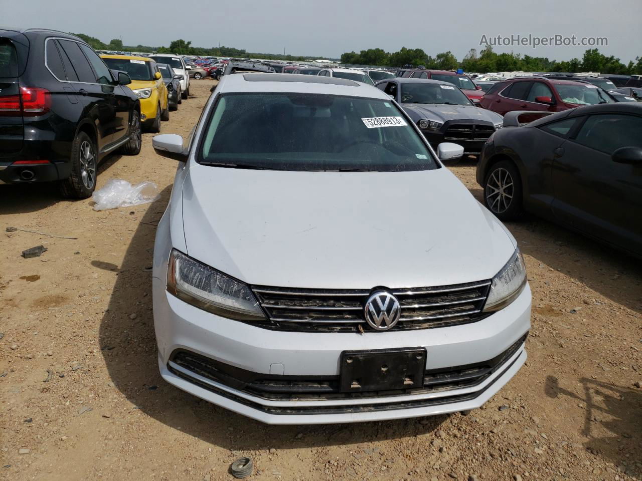 2017 Volkswagen Jetta Se White vin: 3VWDB7AJXHM393748