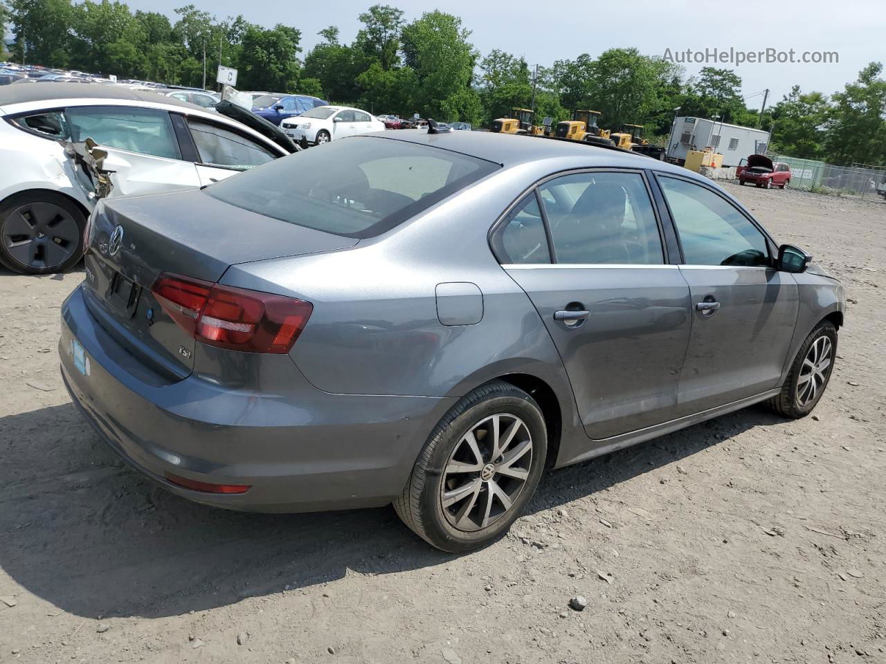 2018 Volkswagen Jetta Se Gray vin: 3VWDB7AJXJM246058