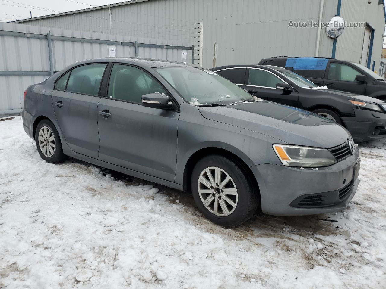 2014 Volkswagen Jetta Se Gray vin: 3VWDK7AJ2EM444929