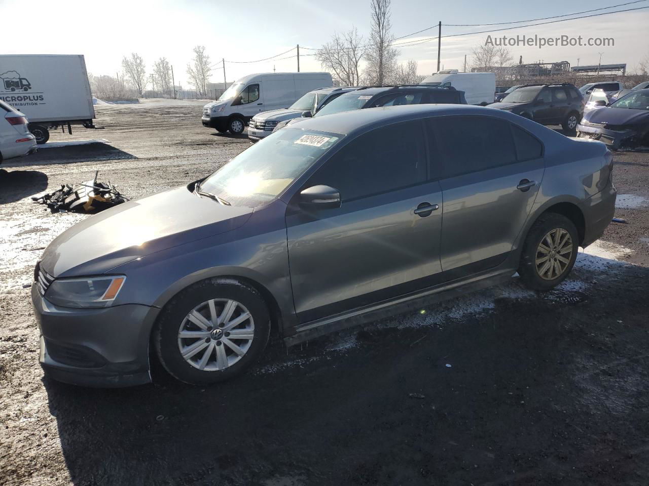 2012 Volkswagen Jetta  Charcoal vin: 3VWDK7AJ7CM381288