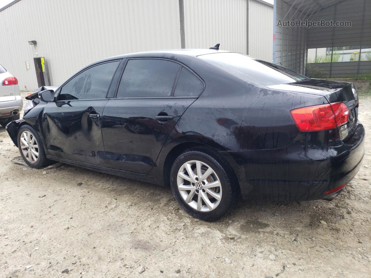 2012 Volkswagen Jetta Se Black vin: 3VWDP7AJ0CM302884