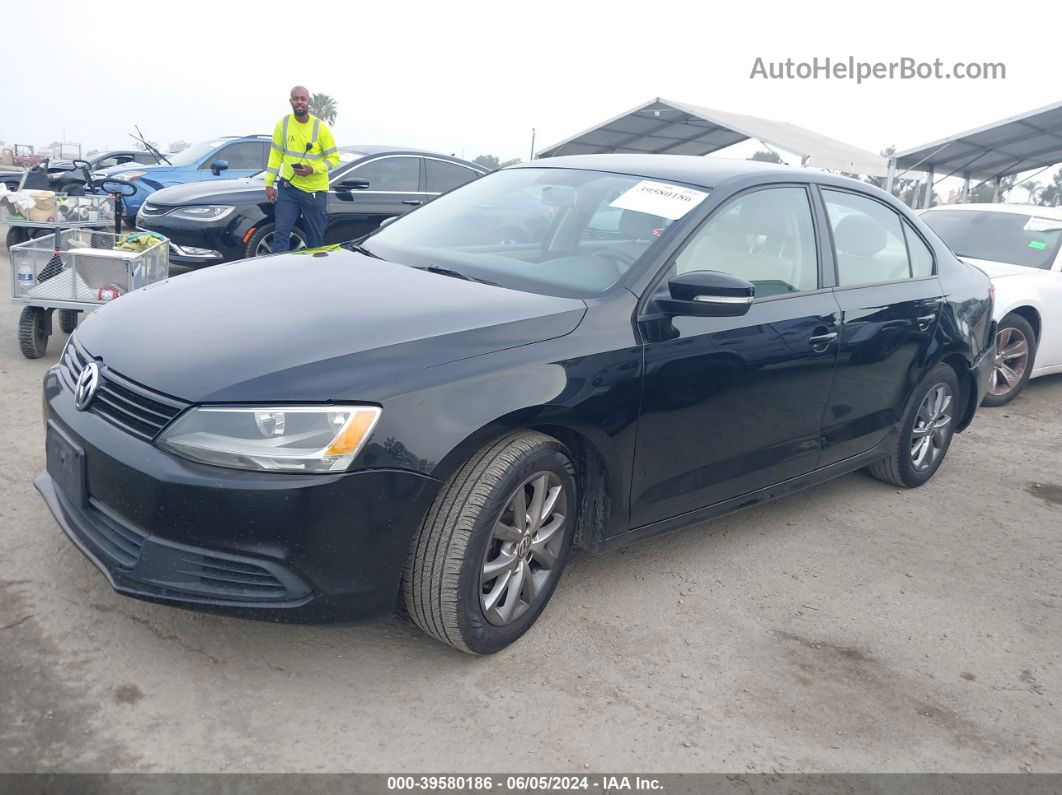 2012 Volkswagen Jetta 2.5l Se Black vin: 3VWDP7AJ0CM313500