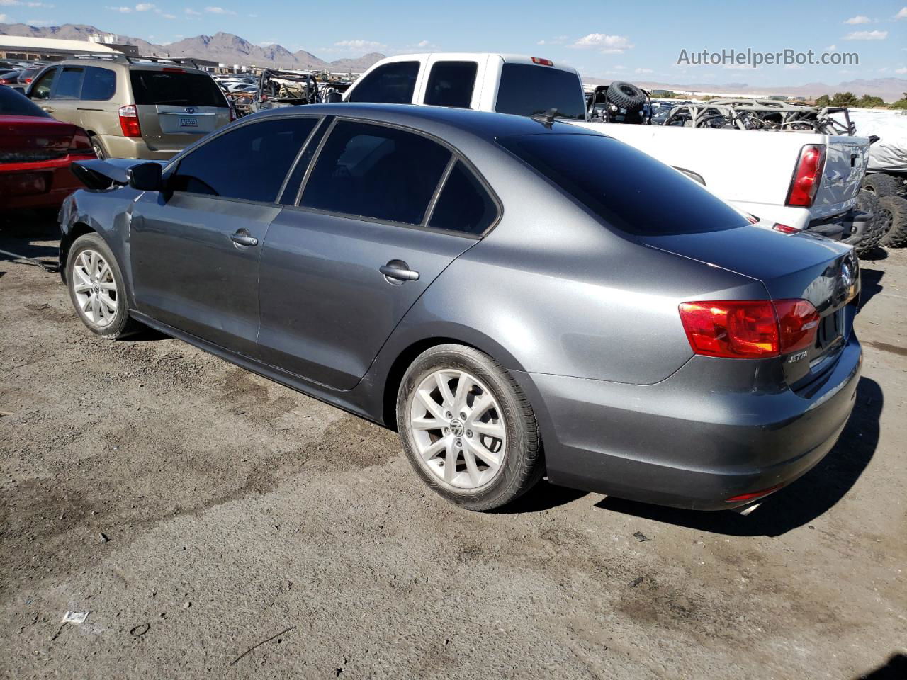 2012 Volkswagen Jetta Se Gray vin: 3VWDP7AJ0CM318728